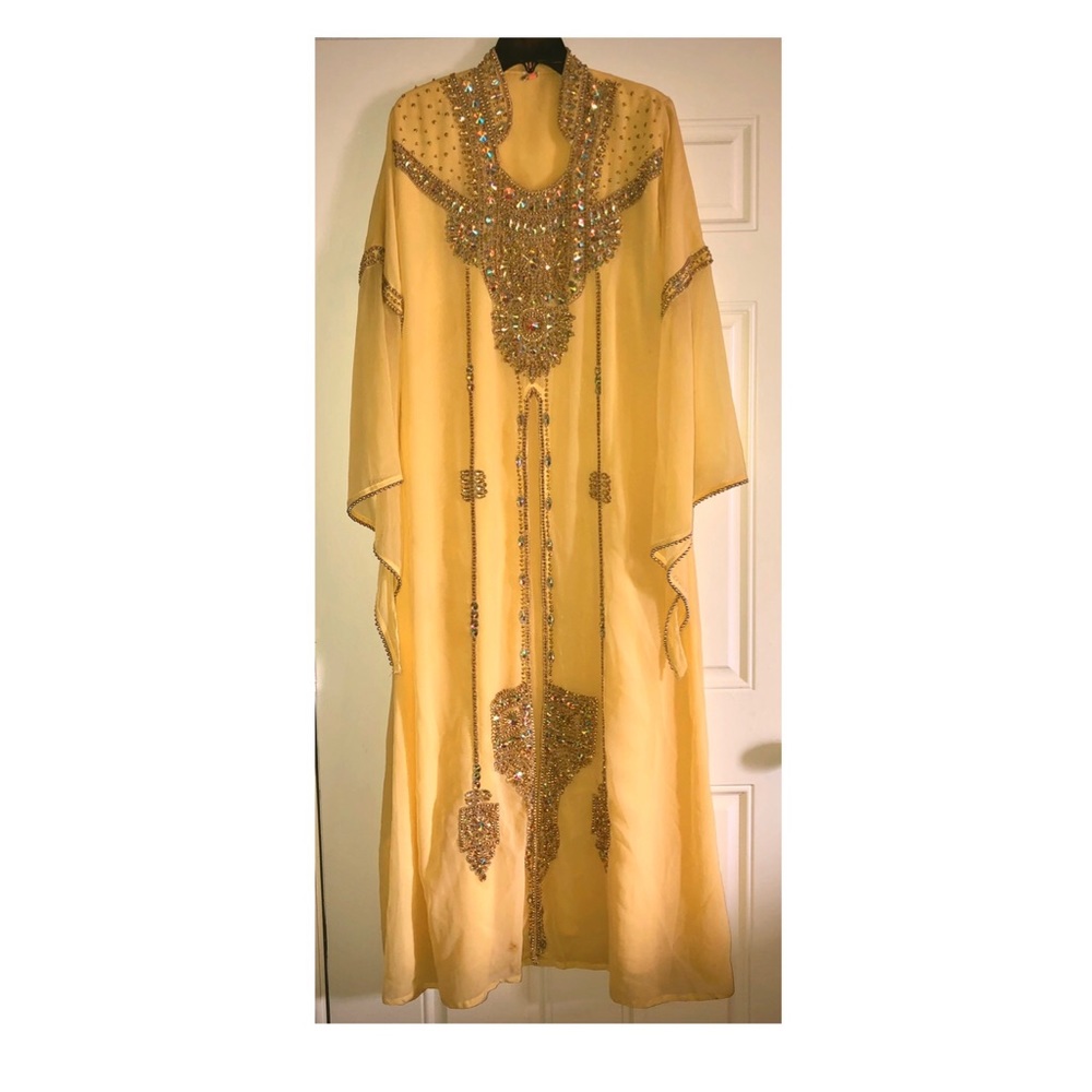 DUBAI ARABIAN MOROCCAN KAFTANS ABAYA DRESS FANCY